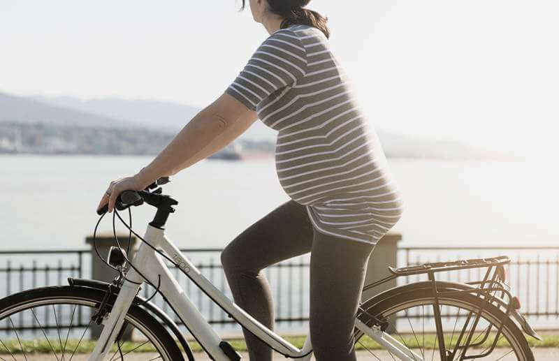 Cycling pregnant women
