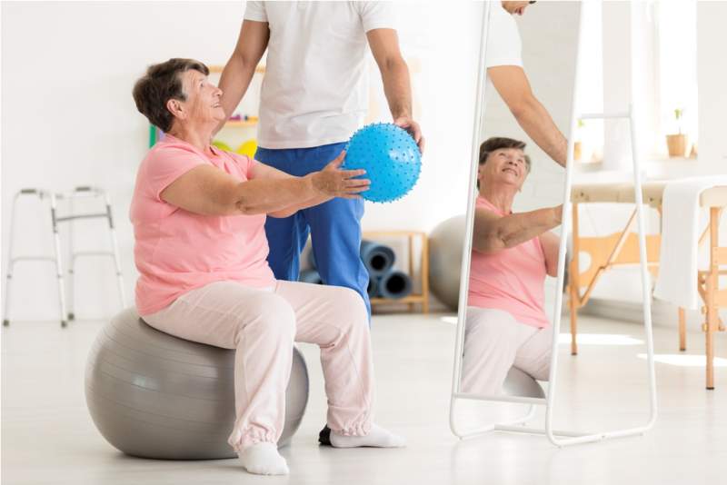senior-woman-on-exercise-ball