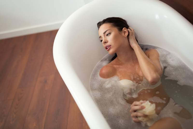 beautiful-woman-having-a-bubble-bath